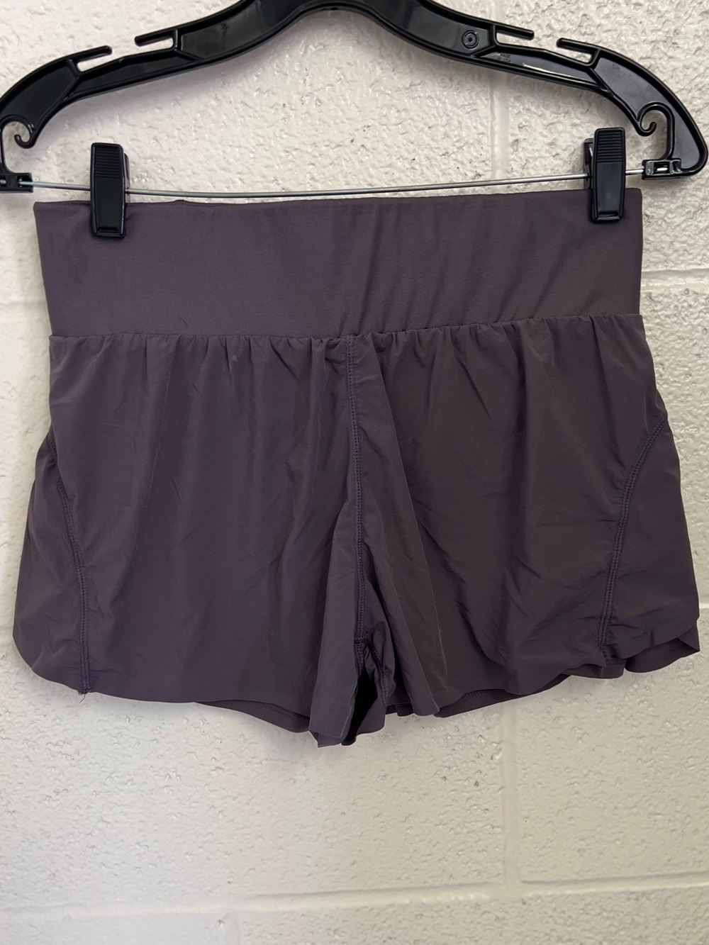 Fabletics Dusty Plum High-Waist 2-1 Shorts